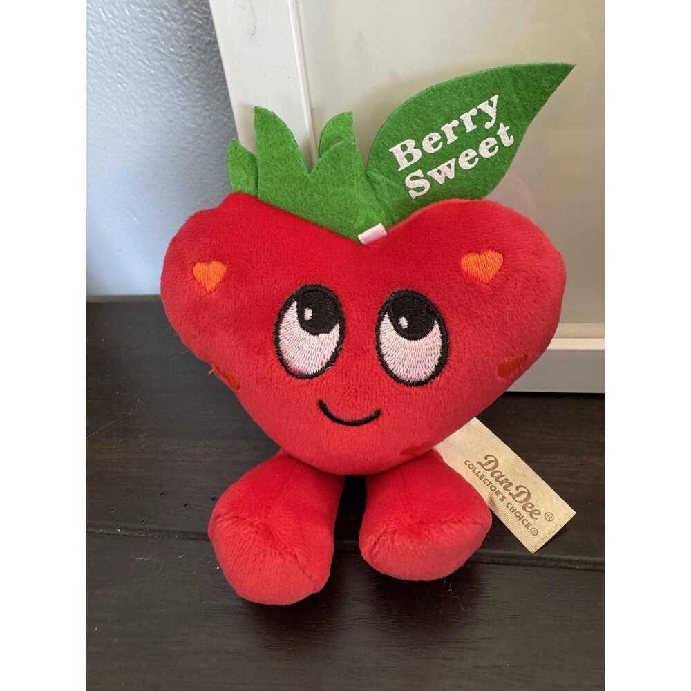 Dan Dee Strawberry with feet Plush Stuffed Animal Toy Mini Berry Sweet NEW
